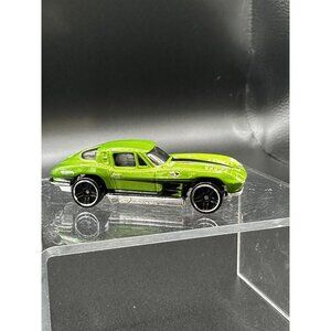 1979 Mattel Hot Wheels 63 Corvette Stingray Metallic Green Black No Side Windows